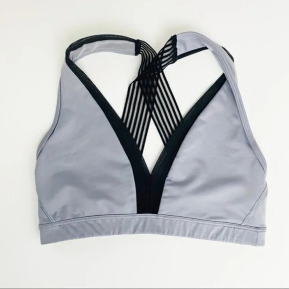 VICTORIA'S SECRET Gray V-Neck Sports Bra XS - Picture 2 of 4